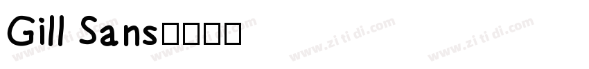 Gill Sans字体转换